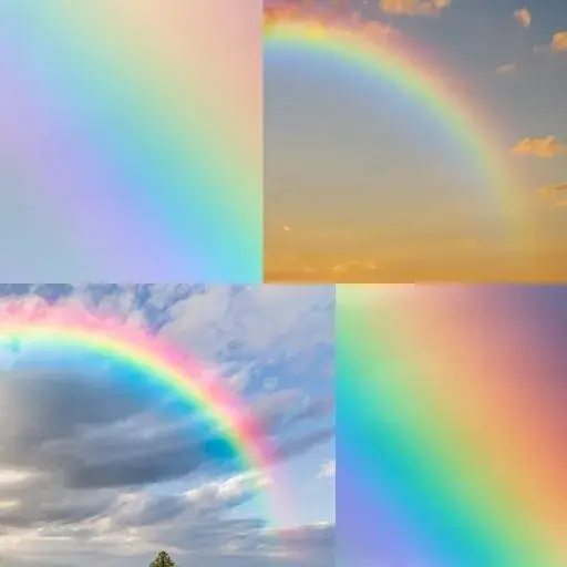 formación del arcoiris